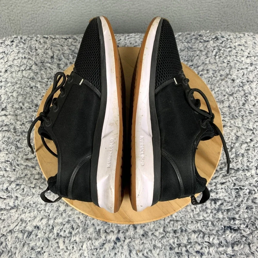 Kuru Atom Sneakers Women's 8 Black/White/Gum Mesh Athletic Running Walking Shoes